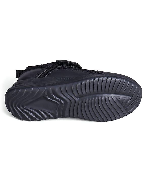 Pine Kids School Shoes with Velcro Closure - Black