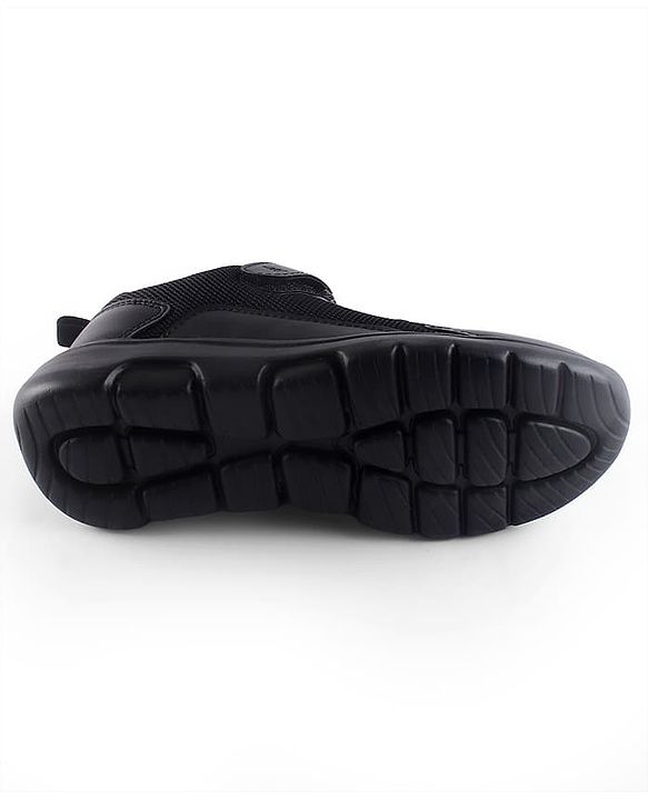 Pine Kids School Shoes with Velcro Closure - Black