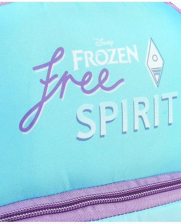 Babyhug Disney Frozen Tic-Tac-Toe School Backpack|2 Main Compartments, 2 Front Pockets, 2 side Bottle Pockets|Water Resistant|Long lasting and Durable Zippers | Comfortable back cushioning | For School, Travel and Outdoors|Lavender- 15.8 inches