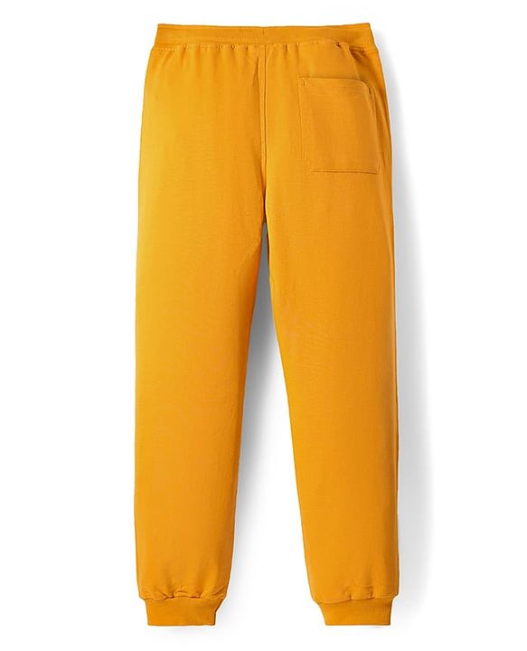 Pine Kids Marvel Terry Knit Full Length Track Pant with Avengers Graphics - Yellow
