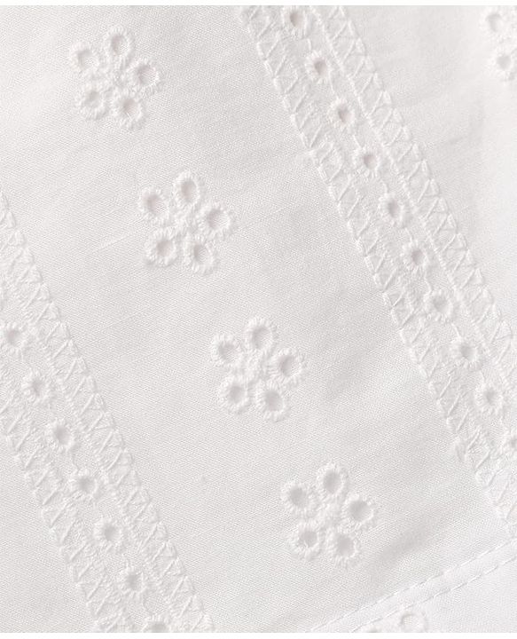 Babyhug Schiffili 100% Cotton Knit Sleeveless Top & Skirt with Floral Print - White & Red