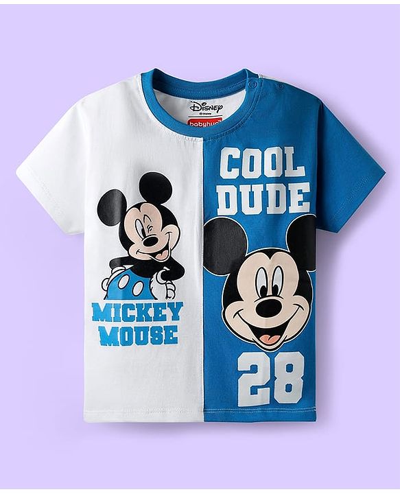 Babyhug Disney Single Jersey Full Sleeves Mickey Mouse Graphic T-Shirts Pack of 3 - Multicolour main image 1