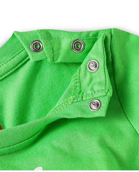 Babyhug Disney Single Jersey Knit   Half Sleeves T-Shirt With Mickey Mouse Family Graphics Pack Of 3 - Yellow Green & Orange