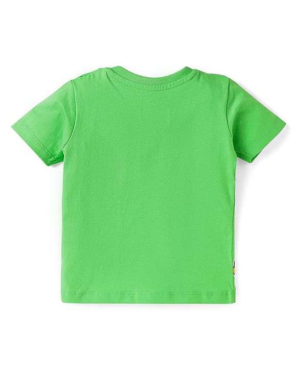 Babyhug Disney Single Jersey Knit   Half Sleeves T-Shirt With Mickey Mouse Family Graphics Pack Of 3 - Yellow Green & Orange