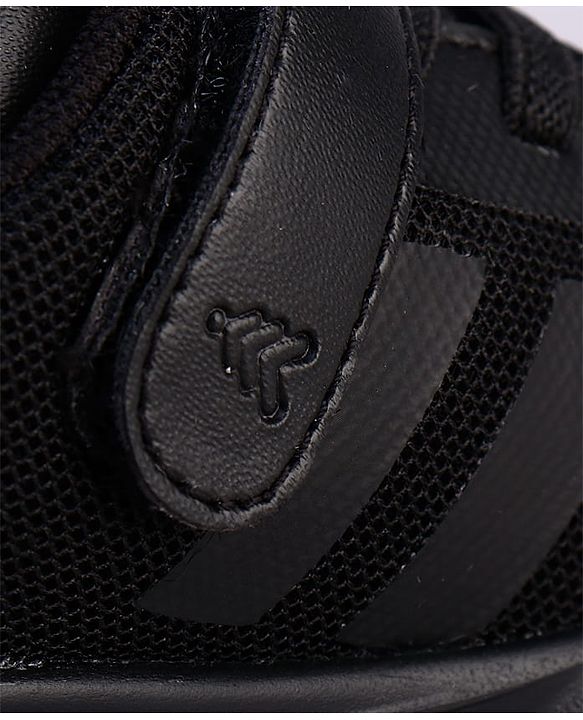 Pine Kids Velcro Closure Striped School Shoes - Black