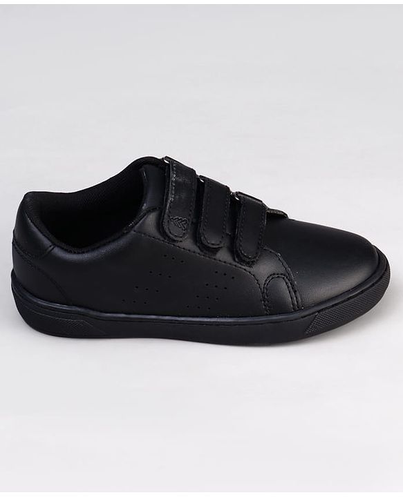 Pine Kids Velcro Closure Solid Color School School Shoes - White