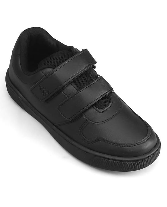 Pine Kids Velcro Closure School Shoes - Black