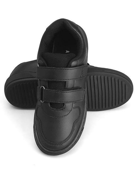 Pine Kids Velcro Closure School Shoes - Black