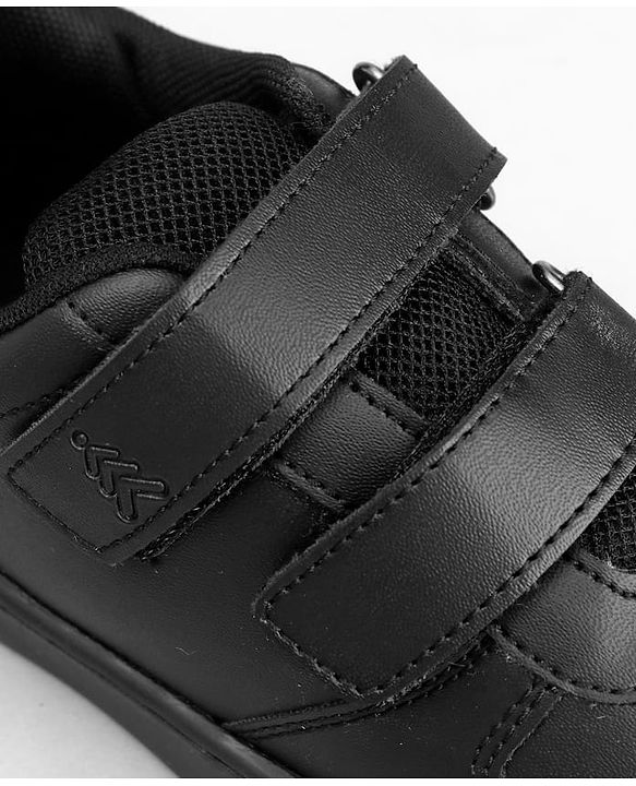 Pine Kids Velcro Closure School Shoes - Black