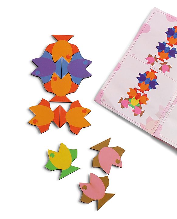 Babyhug Fish Jigsaw Puzzle-48 PCS |Screen Free Entertainment| Patience Building| Logical Thinking |Gifting For KIds |Multicolor