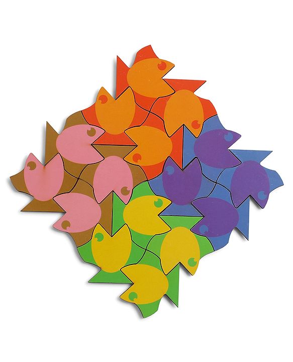 Babyhug Fish Jigsaw Puzzle-48 PCS |Screen Free Entertainment| Patience Building| Logical Thinking |Gifting For KIds |Multicolor