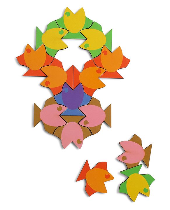 Babyhug Fish Jigsaw Puzzle-48 PCS |Screen Free Entertainment| Patience Building| Logical Thinking |Gifting For KIds |Multicolor