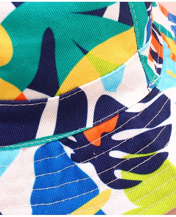 Babyhug Cotton Woven Two Layer Bucket Hat Multicolor - Diameter 75 cm
