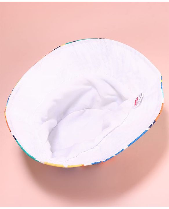 Babyhug Cotton Woven Two Layer Bucket Hat Multicolor - Diameter 75 cm