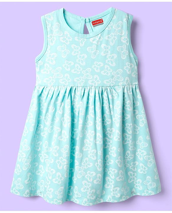 Babyhug Single Jersey Knit Polka Dots & Butterfly Printed Mid Thigh Length Shorts With Bow Applique Pack Of 2 - Pink & Light Yellow main image 0