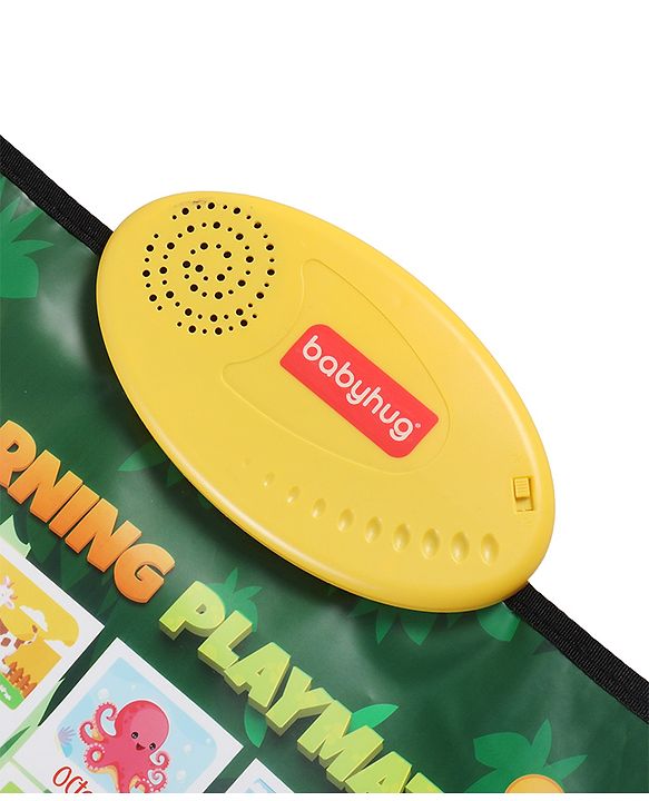 Babyhug Animals & Birds Musical Learning Play Mat | 5 Modes  English & Hindi Words, Quiz, Spelling, Music, Read Mode | Early Learning Activity Mat for Kids & Toddlers