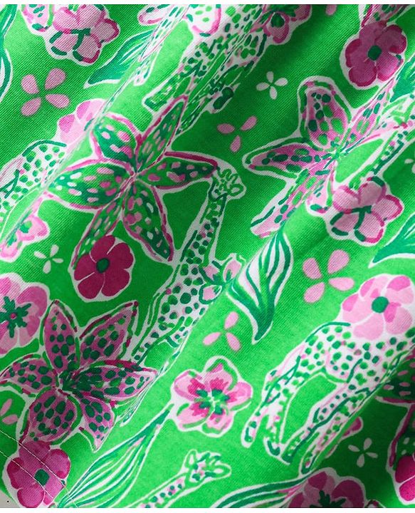 Babyhug Single Jersey Knit Half Cap Sleeves Anti Bacterial Floral Printed Frock with Bow Applique Pack of 2 - Dark Pink & Green
