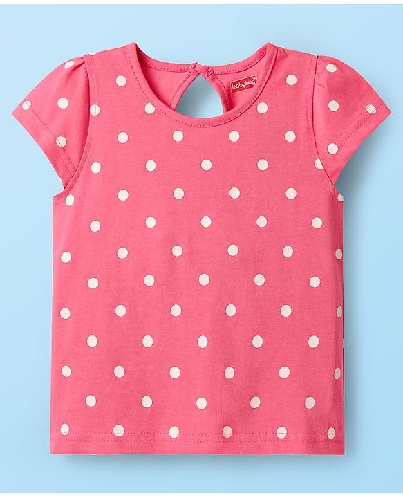 Babyhug Cotton Knit Half Sleeves T-Shirts With Tropical Print  Pack Of 3 -Purple &  Pink