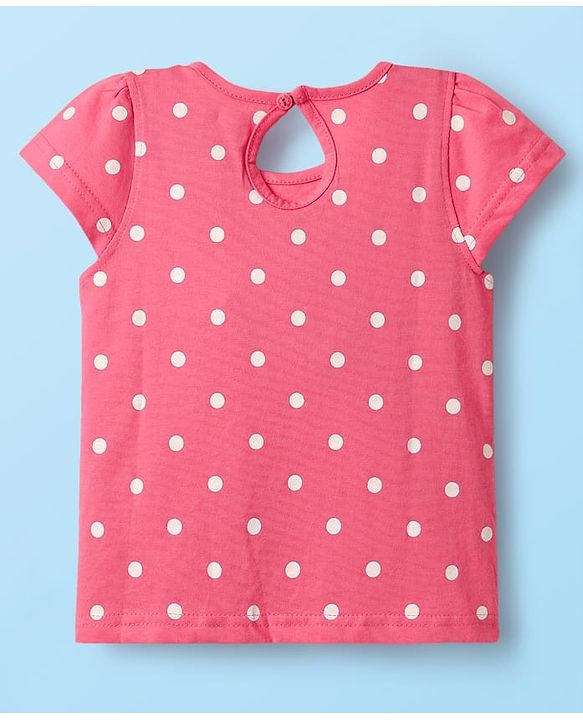 Babyhug Cotton Knit Half Sleeves T-Shirts With Tropical Print  Pack Of 3 -Purple &  Pink