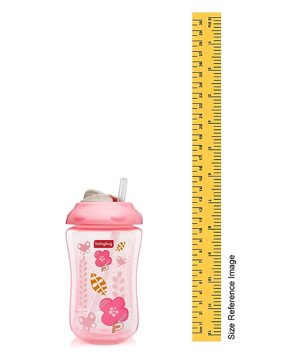 Babyhug Swipey Straw Sipper Pink - 300 ml