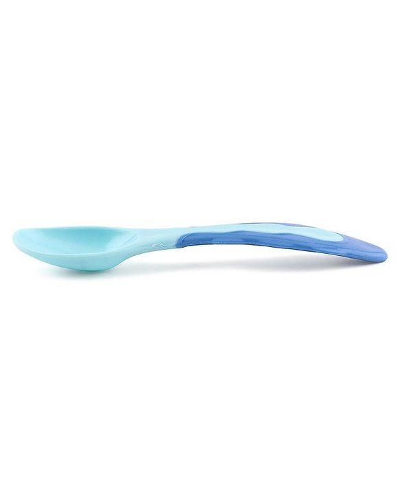 Babyhug Compartment Feeding Bowl With Lid & Spoon Blue - 220 ml