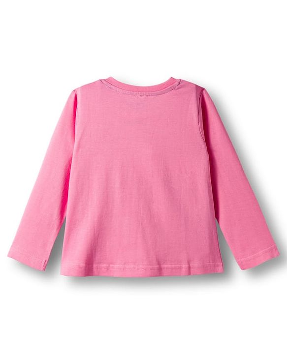 Babyhug Disney Single Jersey Knit Full Sleeves Night Suit With Minnie Mouse Family Graphics - Pink & Navy Blue