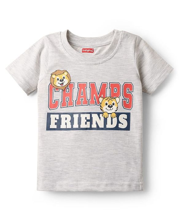 Babyhug Cotton Knit Half Sleeves T-Shirts with Sports Theme Print Pack of 7 - Multicolor