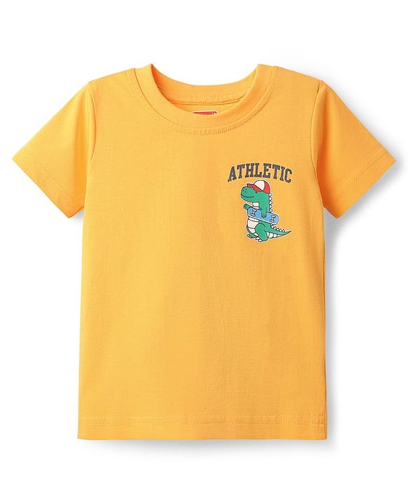 Babyhug Cotton Knit Half Sleeves T-Shirts with Sports Theme Print Pack of 7 - Multicolor