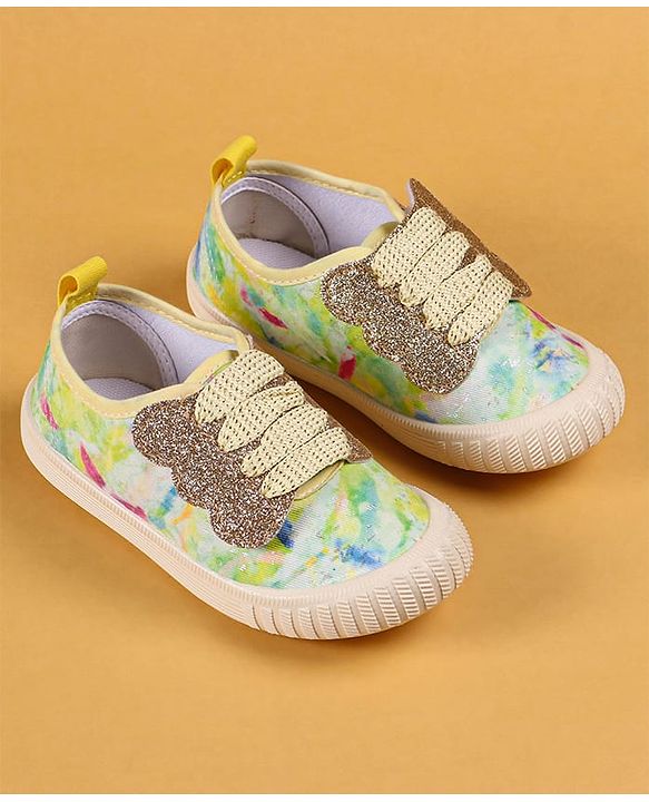 Cute Walk by Babyhug Slip On Casual Shoes with Marble Design & Glitter Detailing - Blue