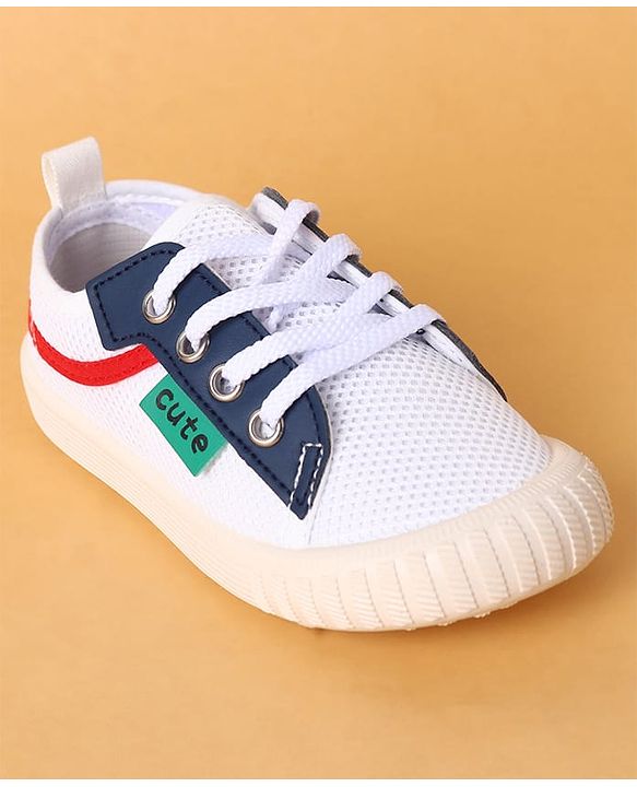 Cute Walk by Babyhug Lace Up Closure Casual Shoes with Colour Block Design - Yellow