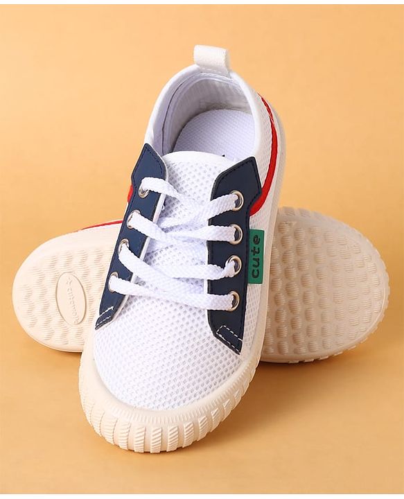 Cute Walk by Babyhug Lace Up Closure Casual Shoes with Colour Block Design - Yellow