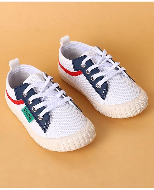Cute Walk by Babyhug Lace Up Closure Casual Shoes with Colour Block Design - Yellow