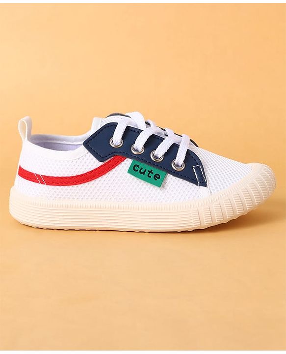 Cute Walk by Babyhug Lace Up Closure Casual Shoes with Colour Block Design - Yellow