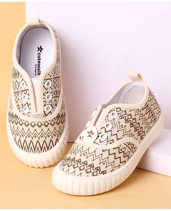 Cute Walk by Babyhug Slip On Casual Shoes  - Beige