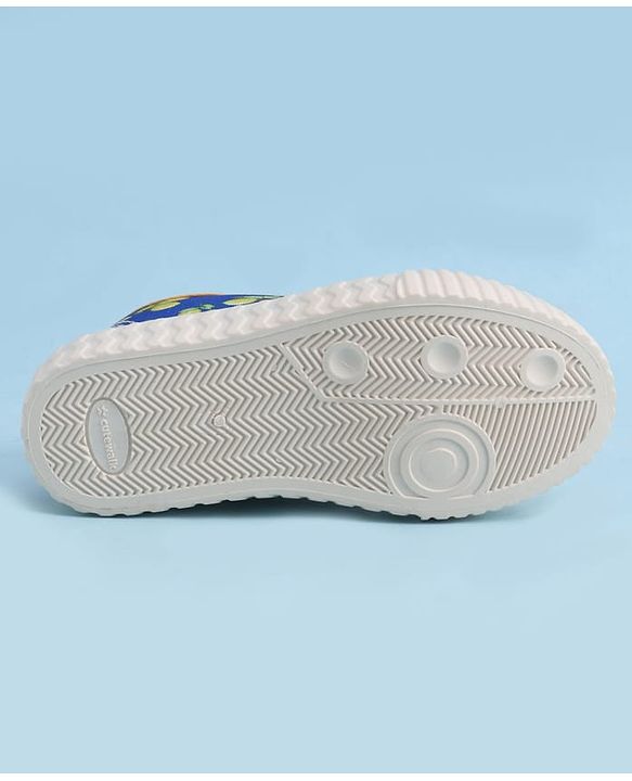 Cute Walk by Babyhug Casual Shoes with Lace Up Closure & Fruits Print - Fuchsia