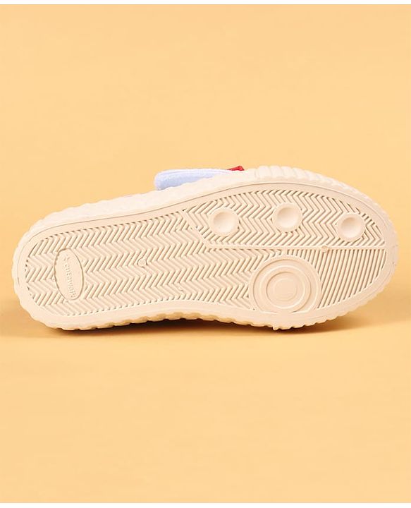 Cute Walk by Babyhug Casual Shoes with Velcro Closure & Bow Applique - Green & Orange