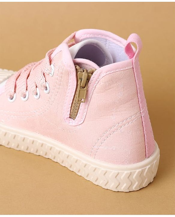Cute Walk by Babyhug Lace Up Casual Shoes - Pink