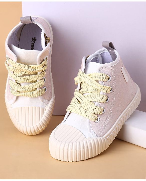 Cute Walk by Babyhug Lace Up Casual Shoes - Pink