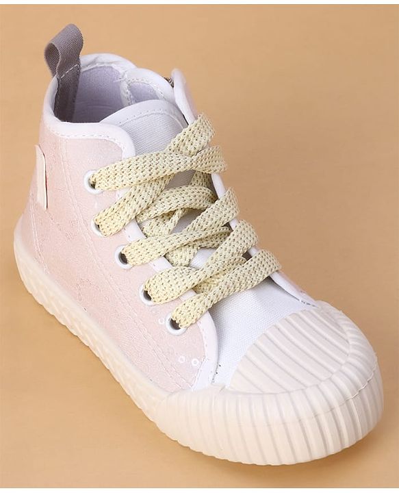 Cute Walk by Babyhug Lace Up Casual Shoes - Pink