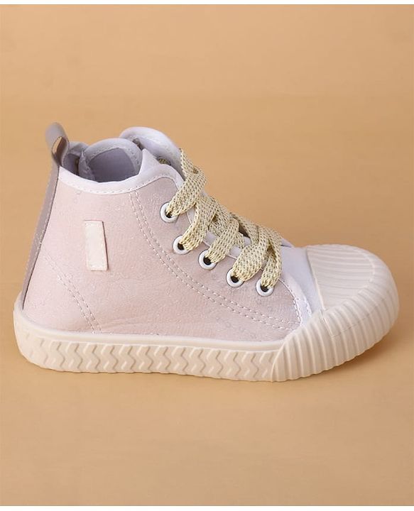 Cute Walk by Babyhug Lace Up Casual Shoes - Pink