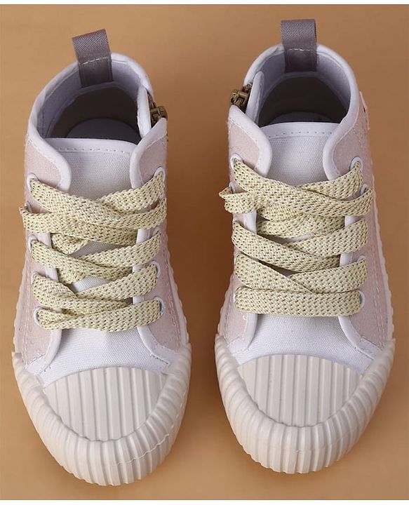 Cute Walk by Babyhug Lace Up Casual Shoes - Pink