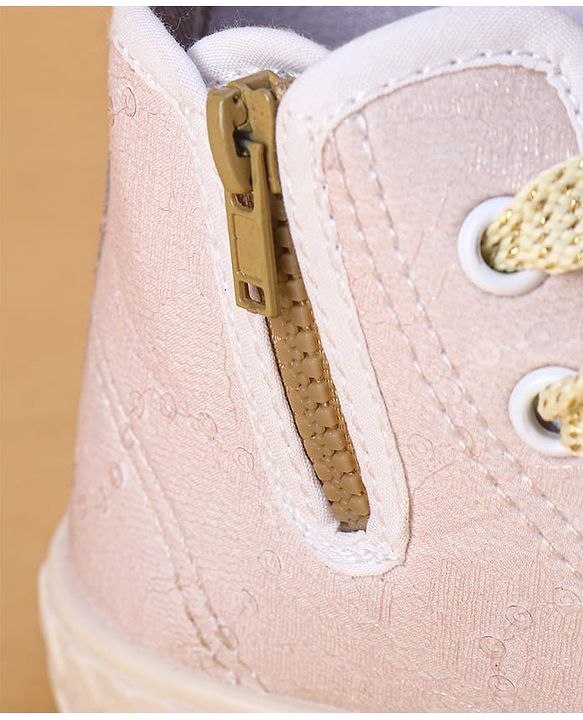 Cute Walk by Babyhug Lace Up Casual Shoes - Pink