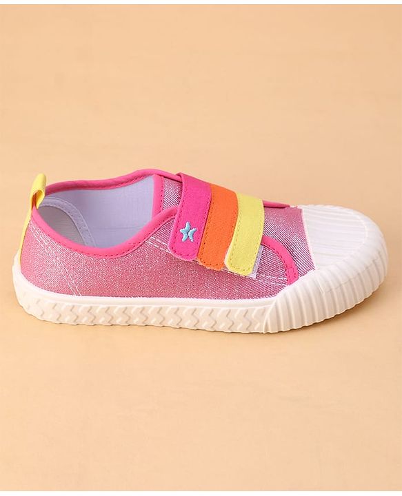 Cute Walk by Babyhug Velcro Closure Casual Shoes - Fuchsia
