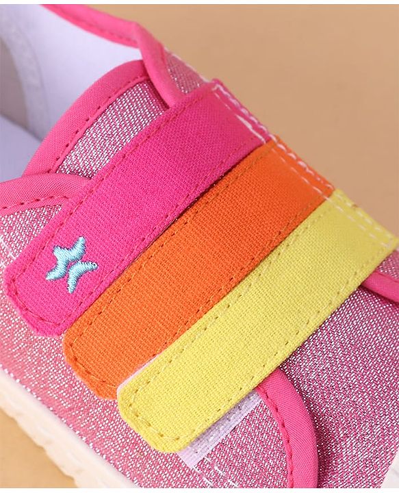 Cute Walk by Babyhug Velcro Closure Casual Shoes - Fuchsia