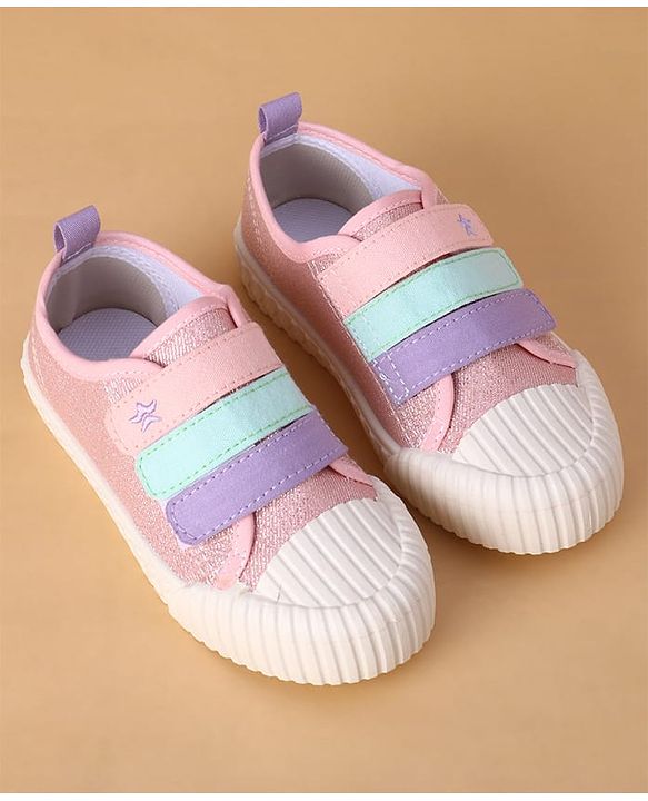 Cute Walk by Babyhug Velcro Closure Casual Shoes - Fuchsia