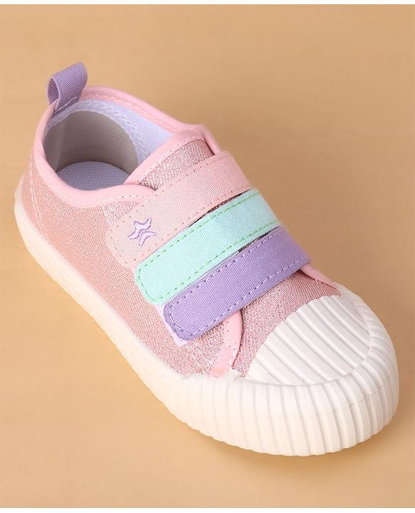 Cute Walk by Babyhug Velcro Closure Casual Shoes - Fuchsia