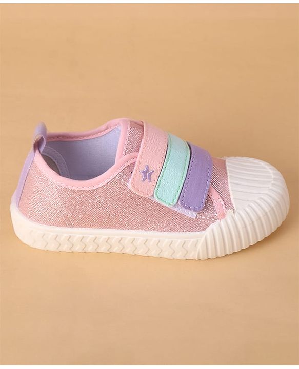 Cute Walk by Babyhug Velcro Closure Casual Shoes - Fuchsia