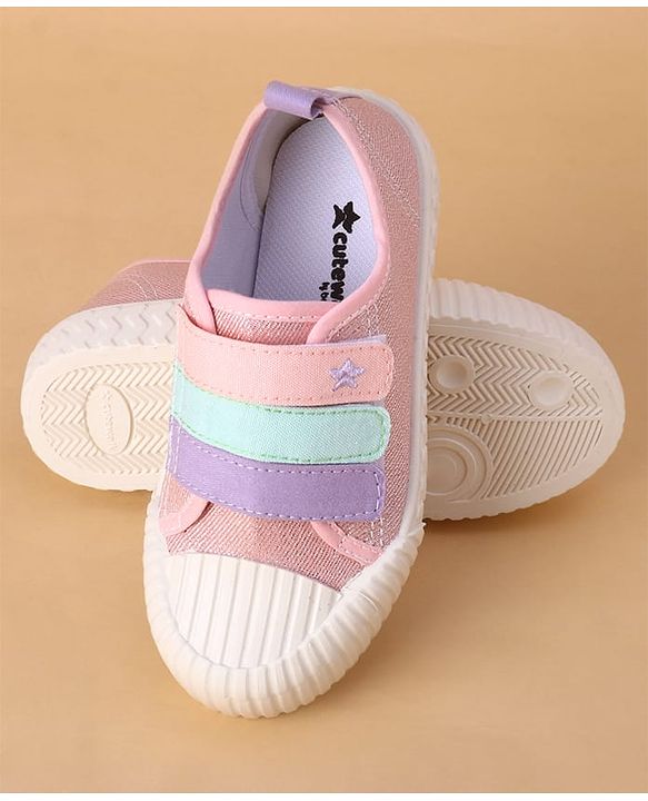 Cute Walk by Babyhug Velcro Closure Casual Shoes - Fuchsia