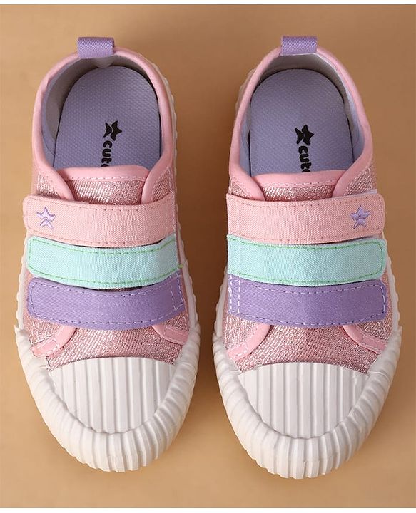Cute Walk by Babyhug Velcro Closure Casual Shoes - Fuchsia
