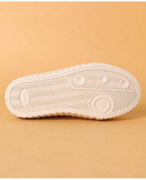Cute Walk by Babyhug Velcro Closure Casual Shoes With Text Print - Yellow